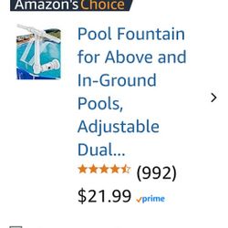 Pool Fountain