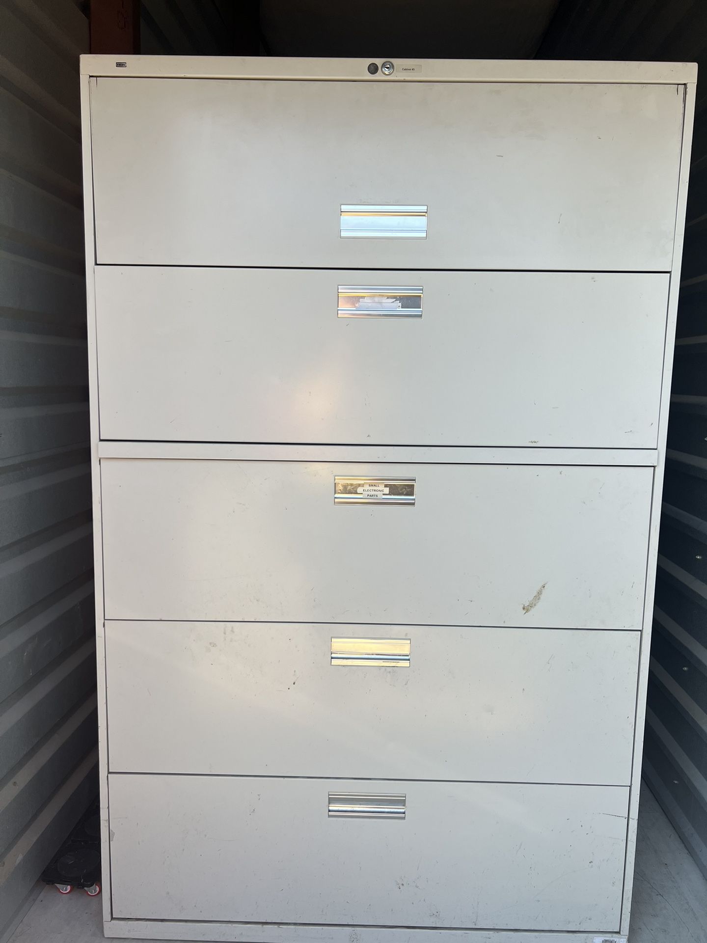 Large 4-Drawer Lateral Filing Cabinet – Heavy-Duty Metal