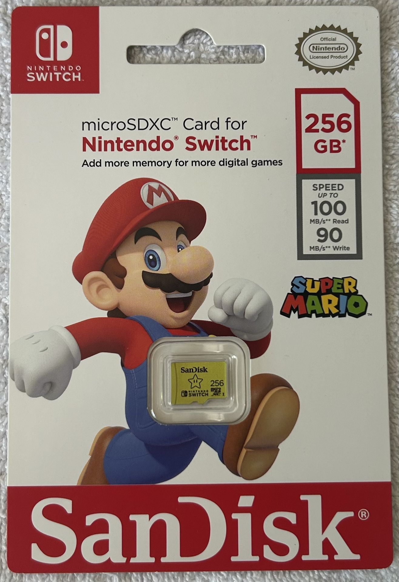 SanDisk 256GB MicroSDXC Flash Memory Card Nintendo Switch 256GB