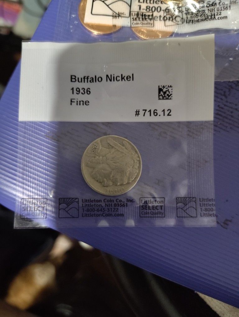 1936 Fine Grade Buffalo Nickel