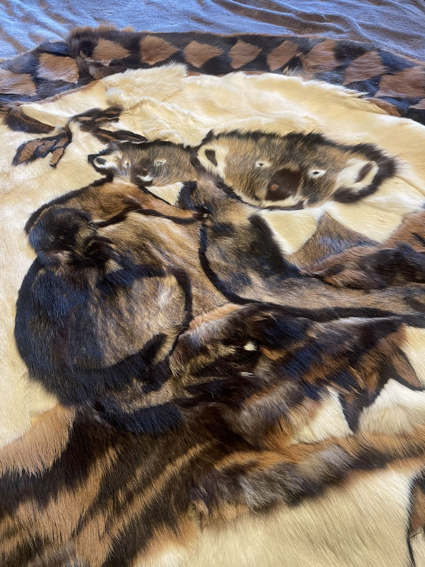 Tapestry real hair real skin koala bears