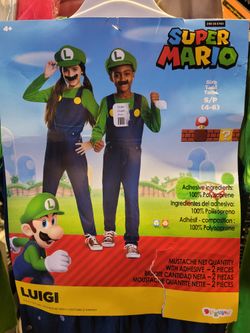 Boys Super Mario Luigi Halloween costume size 4/6
 