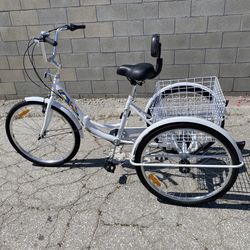 Adult Tricycle 26 in. 7 Speed Foldable Tricycle. PRICE. $250.00 FIRM!!