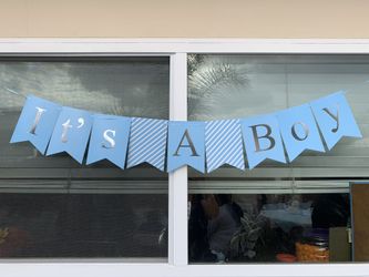 Baby boy banner