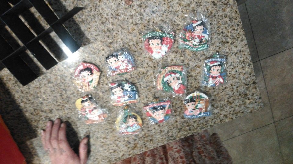 antique Betty boop Christmas ornaments