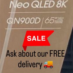 SAMSUNG 65-Inch Class Neo QLED 8K QN900D Series Mini LED Quantum HDR Smart TV with Ultra Slim Design, Dolby Atmos, Object Tracking Sound+, Q-Symphony 