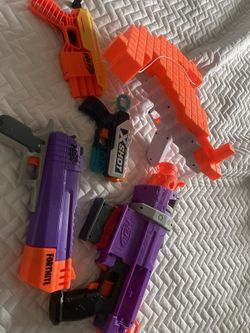 NERF Gun Lot - Comes With 5 - Like New 
