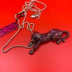 Betsey Johnson Panther Necklace