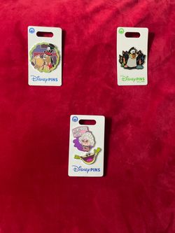 Disney Parks Enamel Pins Set of 3