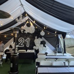 Draping………tent………backdrop…….balloongarland…………