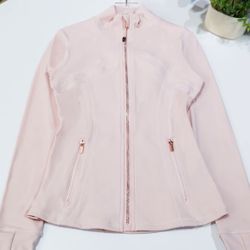 pink lululemon gym jacket w gold zipper (lululemon dupe)💖🎀✨