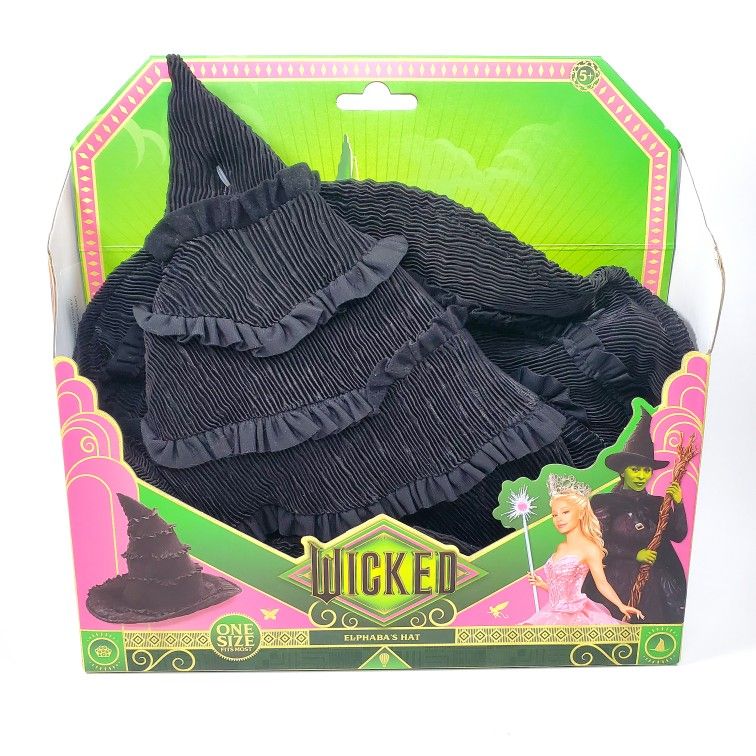 NEW 2024 Wicked Elphaba's Hat The Noble Collection Official Fits Most Youth