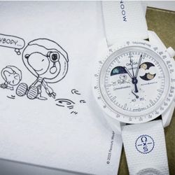 Rare New SWATCH x OMEGA Mission To Earthphase Moonshine Gold