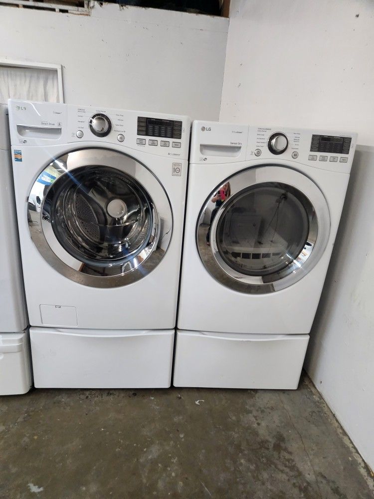 LG SET STEAM WASHER AND GAS DRYER LIKE NEW đź’˘
