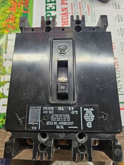 Westinghouse EHB3030 30A 3-Pole Circuit Breaker