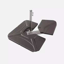 BLUU Compact Base 4 Pc 230 Lbs Water & Sand Filled Weighted Base Offset Canti...