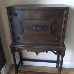 Old 1800s Early 1900s Desk Numbered On Back Clean