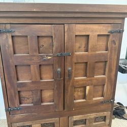 Antique solid wood chest
