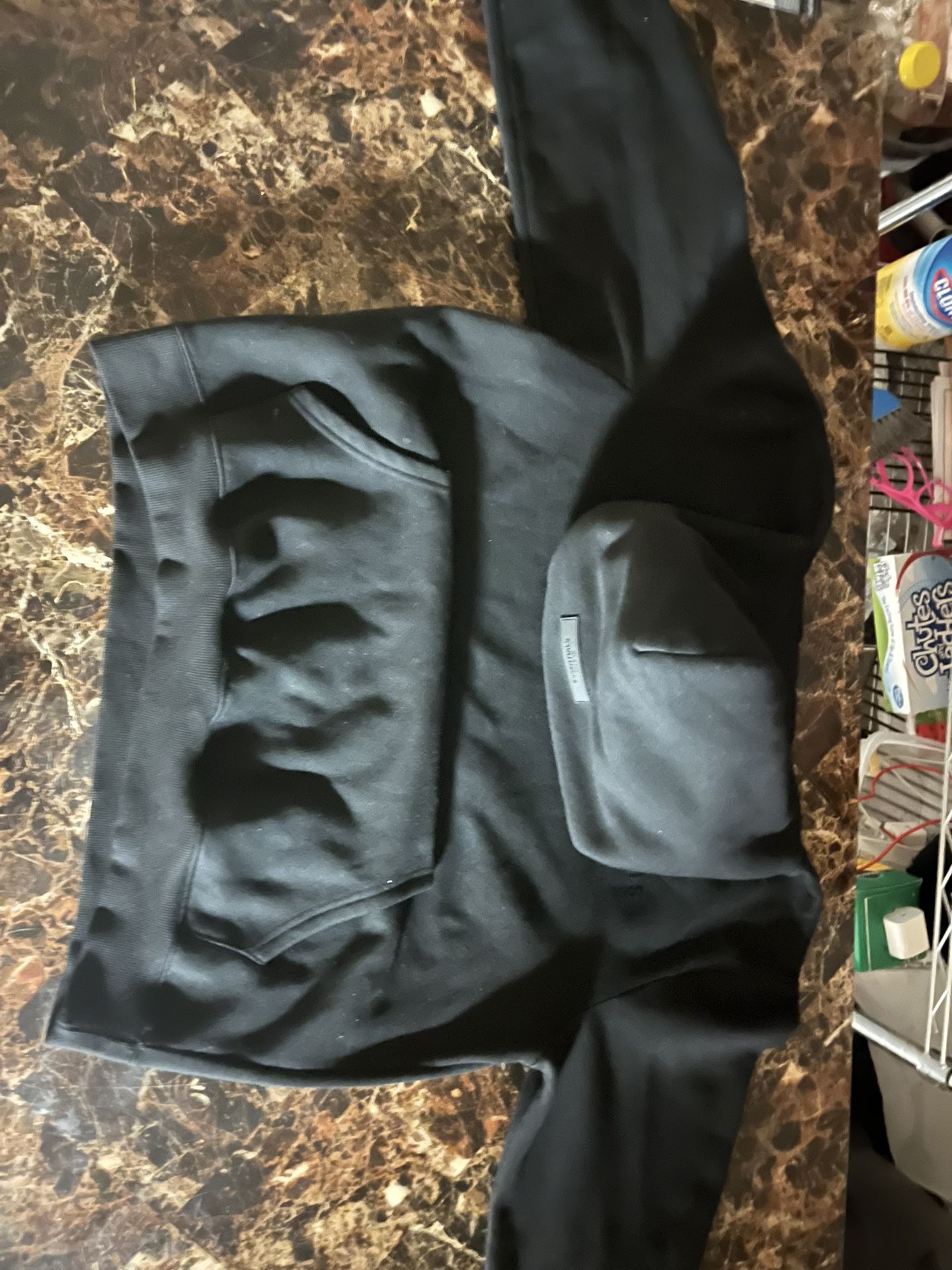 Black Essentials Fear Of God Hoodie