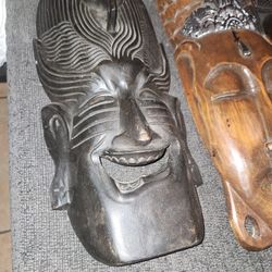 Wood Masks Wall Decorations 