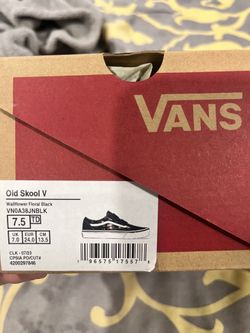 Wallflower Floral Black Vans