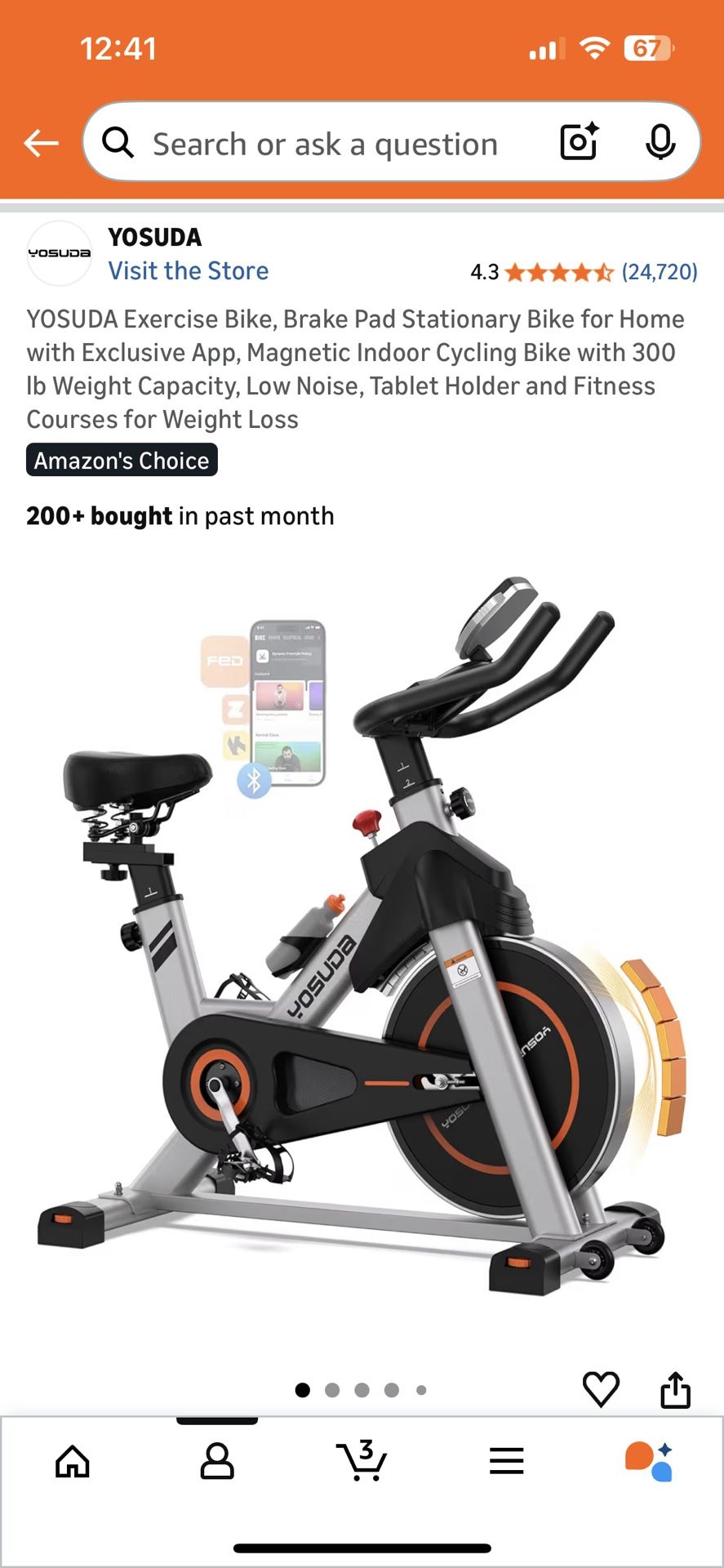 Yosuda Magnetic Indoor Exercise Bike