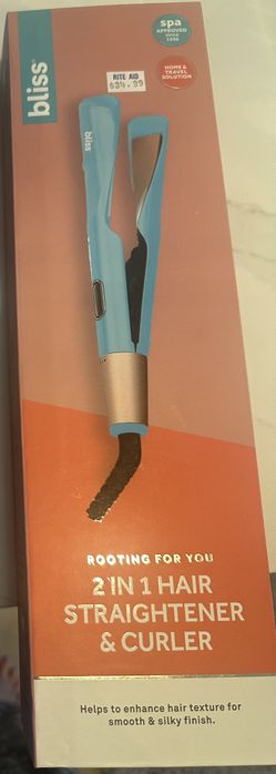 NEW IN BOX -Hair straightener and curling iron