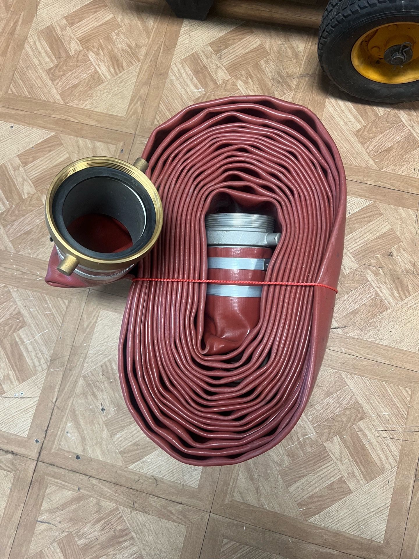 Discharge hose 50 feet long . 2” X 50 feet =$35 / 3” X 50 feet =$59 / 4” X 50 feet =$99