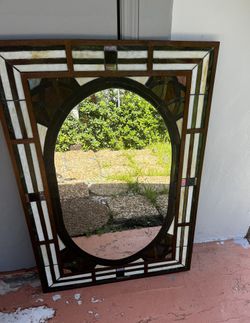 Large Mirror 49.5” H By 34” W… SEE ALL PICTURES… AS IS…$35