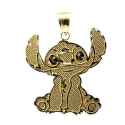 Men’s Or Woman’s 10k Yellow Gold 1.25” Inch Stitch Pendant For Necklace GP3126697
