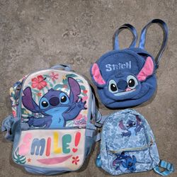 Disney Stitch Bookbag & Detachable Lunch bag