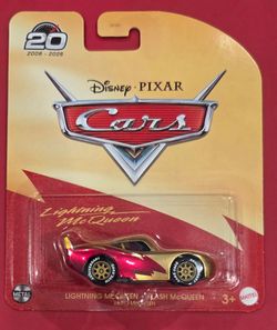 Disney Pixar Cars 20th Anniversary Gold Lightning McQueen