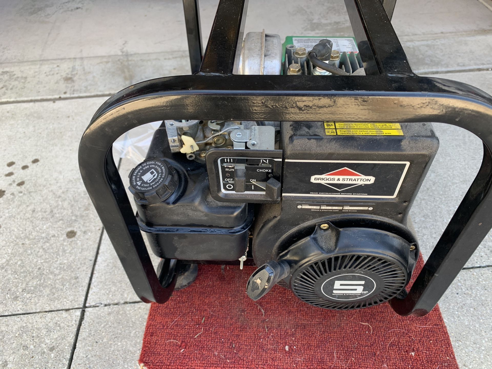 Coleman powermate 2250 watts generator with 5hp brigs motor for Sale in