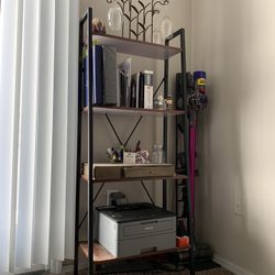 4-Tier, bookshelf, Ladder shelf, freestanding bookcase storage shelves