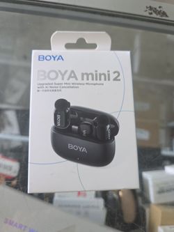BOYA Mini 2 - Upgraded Super Mini Wireless Microphone With AI Noise Cancelation