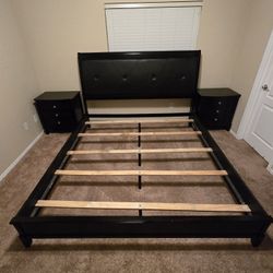 4 Pc King Bed Set W/ Box Springs & 2 Lamps & Keurig,Air Fryer And Espresso Machine