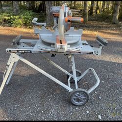 Rigid 15 Amp 12” Sliding Compound Miter Saw With Adjustable laser
