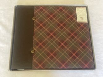 K&Company plaid post - Bound Scrapbook w/ 20 top loading pages