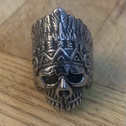 Skull Biker Ring