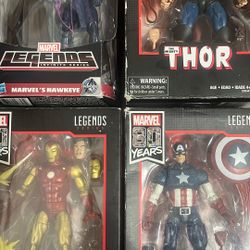 Marvel Legends Iron Man , Captain America, Thor And Hawkeye