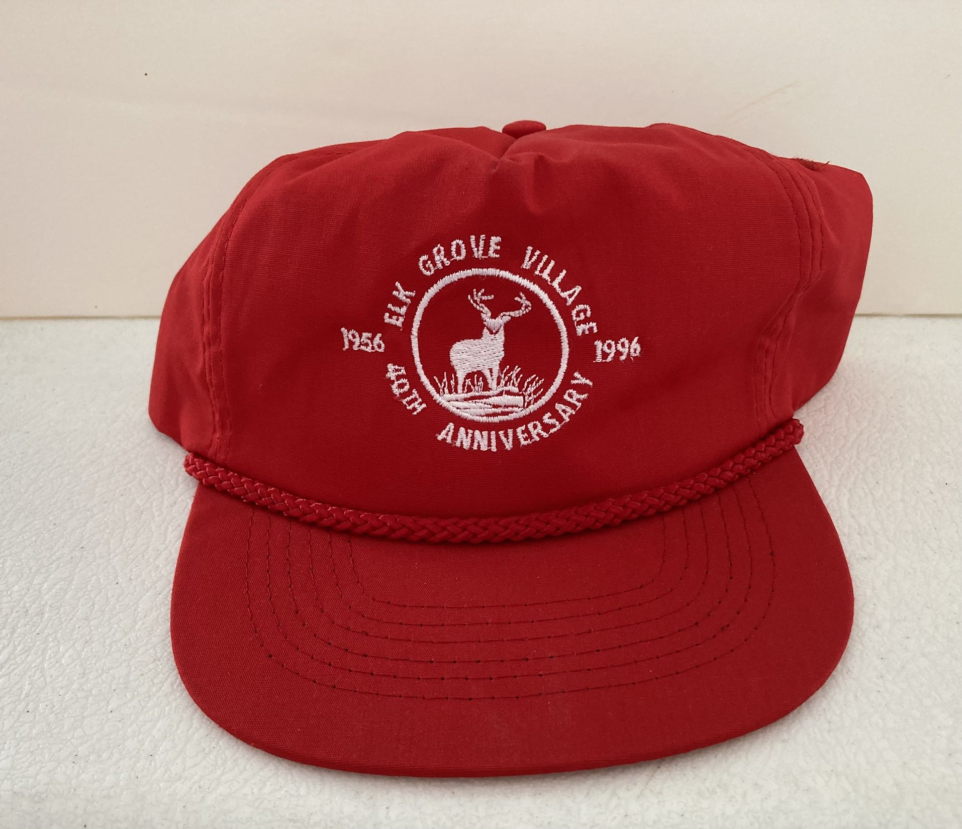 Vintage 1996 Elk Grove Village 40th Anniversary Hat.