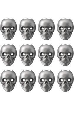 Imitated Human Skull Gas Log for Indoor or Outdoor Fireplaces