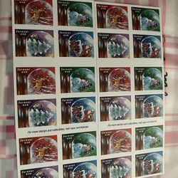 Holiday christmas stamps 
