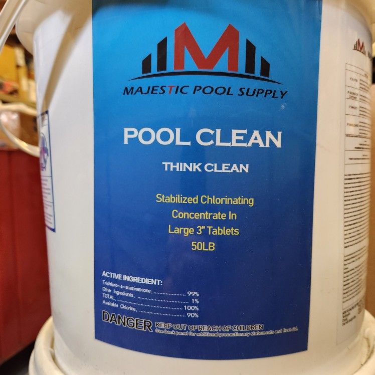 Chlorine 3 Inch Tablets 50 Pound Bucket