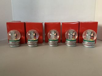JCPenney Disney Mickey Mouse Miniature Snow Globe 2004 - Lot of 5