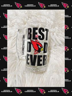 Brand new custom Arizona Cardinals best dad ever beer mug