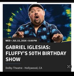 Fluffy’s 50th birthday show