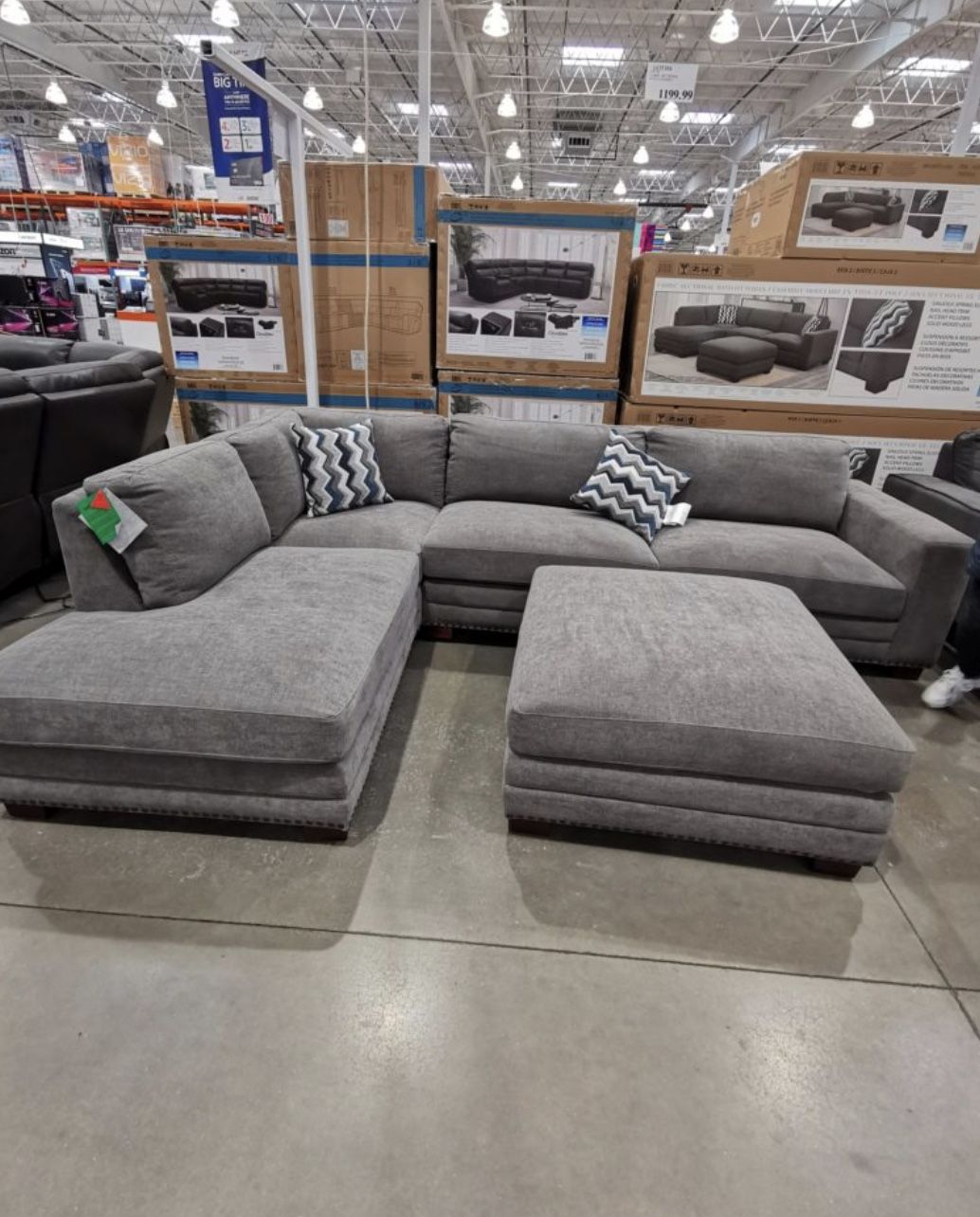 Costco penelope outlet fabric sectional