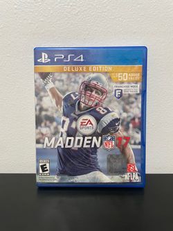 Madden NFL 17 Deluxe Edition PS4 PlayStation 4 Video Game CIB Sony Football 2016