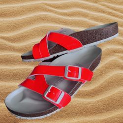 Birkenstock Sandals Neon (Orange) Size 36